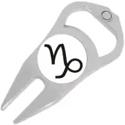 Capricorn Zodiac Golf Ball Marker Divot Repair Tool Bottle Opener
