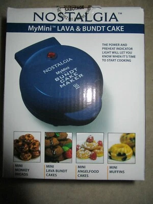 Nostalgia My Mini Lava, Donut, Muffin And Bundt Cake Maker