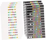 Generic Guitar Fretboard Sticker Set 6 Pieces Note Decals Fret Guide Labels for Learning Guitar Scales