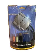 Mini USB 2-Port KVM Switch with Audio 0606KC-0014