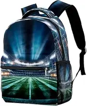 Travel Backpack,Small Backpack,Carry on Backpack,American Football Soccer Stadium,Backpack, Q4no0ycchhxv, 11.5x8x16 in