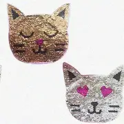 PurrMagic Reversible Sequin Patches: DIY Color-Changing Cat Appliques for Jeans