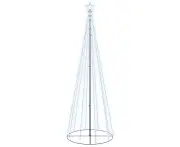 vidaXL Christmas Cone Tree Cold White 310 LEDs 100x300 cm