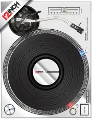 TECHNICS 1200 MK2 SKIN - MIRROR SILVER (PAIR)