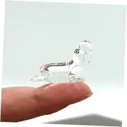 Sea Lion Walrus Tiny Figurines Hand Blown Clear Glass Art Animals Baby Walrus