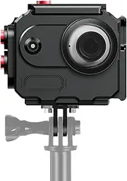 Aluminum Alloy Dive Case for Insta360 GO 3S, GO 3 Waterproof Protective 263FT / 80M Underwater Dive Housing Shell with Bracket Accessories (Round)