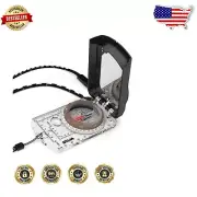 16DCL Compass with Magnifying Lens & Rubber Feet - Ideal for Map Reading