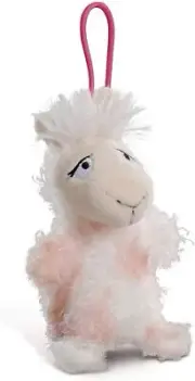 Nici LED Plush Handbag Charm Lama Flokatina (9cm) Light Bag Charm