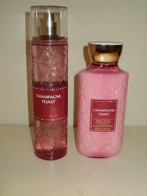 New Bath & Body Works CHAMPAGNE TOAST Body Lotion & Body Mist Set