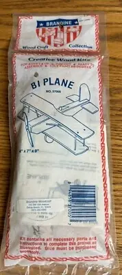 Brandine Woodcraft Collection Bi Plane #37005 Pre Cut Ready For Assembly
