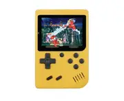 Retro Handheld Game Console 500 Games 8 Bit 3.0 Inch Color LCD Screen Mini Portable Video Game Player for Kids Yellow