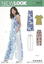 NewLook 6566 Misses' Sewing Pattern Tunic, Top and Pants, Size 8-10-12-14-16-18