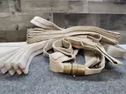 1-1/2" Fire Hose with Couplings 2.5" flat Unknown Size Ex 2284 1975 Great 4 prop