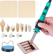 Pyrography Wood Burning Pen Kit Adjustable Temperature, Power Switch