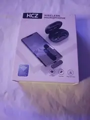 KCZ Wireless Microphone iOS 2 Pack Lavalier Mic
