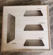 New 2024 Target Wood Food Storage Ziplock Bag Organizer W/foil Holder/cutter