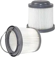 [HQRP] 2-Pack Washable Filter for Black & Decker PV1810-XE, PV1810XE, PV1810 XE, PV 1810-XE, PV1820L-XE, PD 1820LF-XE, PD1820L-XE, PV1420L