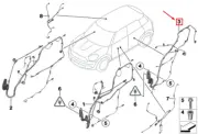 NEW MINI CLUBMAN F54 REAR DOOR WIRING HARNESS 61129389291 9389291 (for: Mini)