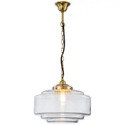 Clear Glass Lighting Brass Brunswick Retro Chain Pendants Moulins Period Lights Inspirations
