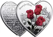 Heart-shaped Rose Metal Commemorative 52 Types Of I Love You Valentine's Day Love Heart