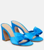 [Gianvito Rossi] Gianvito Rossi Rosie satin mules AU 7.5 blue