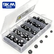 9KM 100Pcs Fishing Split Shot Sinker Weight 0.5g~5g Fishing Sinkers Lead Sinkers