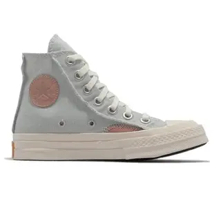 Converse 帆布鞋 Chuck 70 HI 女鞋 灰 淺藍 馬卡龍色 高筒 1970 三星標 奶油底 572611C [ACS 跨運動]