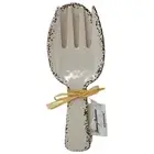 Tommy Bahama Off White Rustic Crackled Salad Server Set Serving Spoon Fork New