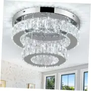 11.8 Inch Modern Mini Crystal Chandelier LED Flush Mount MC006-Cool White