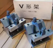 2x.Precision "V" Blocks & Clamp Tool Gauge V-Blocks Set Workholding 105*105*78mm