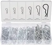 Neiko 50457A Cotter Pin Assortment Kit, 150 Piece Zinc Plated Steel Clips, Small Cotter Pins for Use on Hitch Pin Lock System, Assorted Cotter Pins, Hair Pin Assortment Kit, R Clips