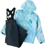 [repipi armario] Lepi Pial Mario 144871 Snowwear, Top and Bottom Set, Tie-Dye Pattern, Water Resistant, Adjustable Size, Girls
