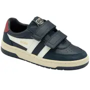 Gola Hawk Strap Boys Trainers Navy/off White/deep Red Junior 1