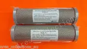 10"x2.5" Nano Silver 10uM Carbon Block Water Filters Replacement Cartridge x 2