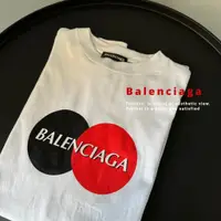 在飛比找蝦皮商城精選優惠-[HYC] Balenciaga 紅黑圓圈復古印花短袖T恤 