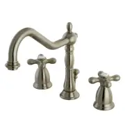 Kingston Brass KS199.AX Heritage 1.2 GPM Widespread Bathroom - Nickel