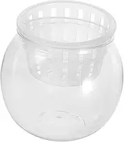 Clear Betta Fish Aquarium Bowl Small Desktop Hydroponic Plant Propagation Container for Home Decor Multifunctional Micro Landscape for Aquatic Plants and Fish