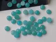 6mm Amazonite Cabochons, Natural Amazonite Flat Back Plain Round Cabochons