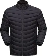 [JEShifangjiusu] Mens Long Sleeve Puffer Jacket Lightweight Warm Winter Coats Water Resistant Windproof Insulated Outerwear