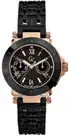 New Authentic Guess Collection G45002l1 Black Stainless Bracelet Rose Gold Watch