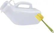 Mens Pee Bottle Male Urinal Pee Bottle Portable No Spilling 1200ml Pee Collection Pot Urinary Container for Seniors Outdoor, White