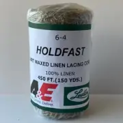Waxed LINEN lacing cord thread 6-4 rug braiding weaving twine warp 4-ply 4oz