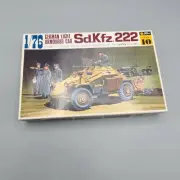 German Light Armored Car Model Kit Sd.Kfz.222 Battlefield Diorama 1/76 Fujimi