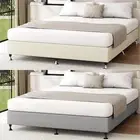Bed Frame Queen Double King Single Size Bed Base Platform Grey Beige Oikiture