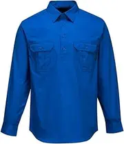 Prime Mover MC903 Adelaide Long Sleeve Regular Weight Shirt Cobalt Blue, 3X-Large