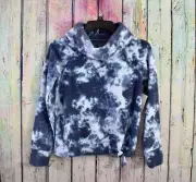 Girl's SO Micro Fleece Funnel Neck LARGE (10-12) Tie Dye Long Sleeve NWT