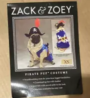 ZACK & ZOEY “PIRATE PUP” Halloween COSTUME outfit Dog or Puppy Size XS NEW