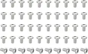 uxcell M5-0.8x8mm Button Head Socket Cap Screws, 50 Pcs 304 Stainless Steel 18-8 Hex Socket Cap Screw Bolts Allen Hex Drive Full Machine Thread