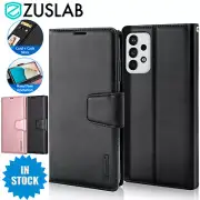 For Samsung Galaxy A53 A73 A33 A13 5G Case Hanman Leather Stand Wallet Card Case