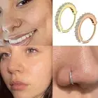 Zircon Septum Ring Cartilage Tragus Helix Piercing Nose Piercing Ring Earrings